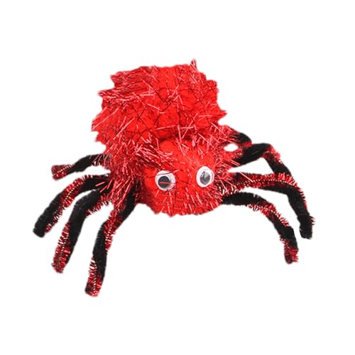 Kleine schwarze Halloween-Spinnen | Gefälschte Spinne Spielzeug für Halloween | Lebendiges Vogelspinne aus weichem Stahl - Buntes multifunktionales Knebelspielzeug für Katzen, Zubehör Kleine schwarze Halloween-Spinnen | Gefälschte Spinne Spielzeug für Halloween | Lebendiges Vogelspinne aus weichem Stahl - Buntes multifunktionales Knebelspielzeug für Katzen, Zubehör von Generisch