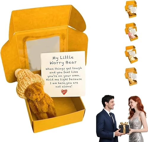 Kleiner Bär in Box, der ultimative emotionale Unterstützungspartner, bringt Ihnen Ermutigung und Wärme, mit inspirierender Karte, herzerwärmendes Geschenk für Geburtstage, Feiertage und Jubiläen Kleiner Bär in Box, der ultimative emotionale Unterstützungspartner, bringt Ihnen Ermutigung und Wärme, mit inspirierender Karte, herzerwärmendes Geschenk für Geburtstage, Feiertage und Jubiläen von Generisch