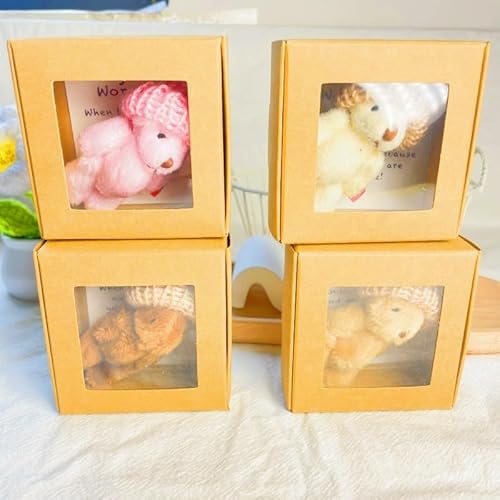 Kleiner Bär in Einer Box, Handgefertigter Mini Plüschbär In Box mit inspirierender Karte,Taschenbär-Umarmung, Emotionale Unterstützung positiv und Sympathie Geschenk für Abschluss, Geburtstag (Alle) Kleiner Bär in Einer Box, Handgefertigter Mini Plüschbär In Box mit inspirierender Karte,Taschenbär-Umarmung, Emotionale Unterstützung positiv und Sympathie Geschenk für Abschluss, Geburtstag (Alle) von Generisch