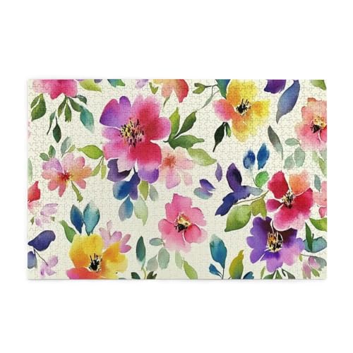 Kleines Blumenmuster 1000 Teile Puzzle für Erwachsene Holzpuzzles für Erwachsene Geschenke Wohnkultur Kleines Blumenmuster 1000 Teile Puzzle für Erwachsene Holzpuzzles für Erwachsene Geschenke Wohnkultur von Generisch