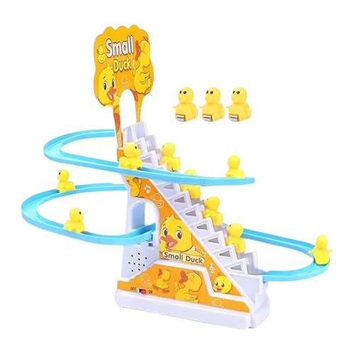 Kleines Entenkletterspielzeug - Entenklettertreppe Spielzeug | Enten Rennstrecke BAU Spielzeug Kindermusikspiel für Heimreisespiel von Generisch