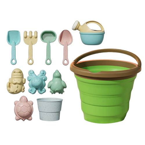 Kleines Sandspielzeug - -SET | Strandflügel für Kinder | Strandsandspiele | Outdoor Ausgrabungsspiel mit faltbarem Obsteimer für Kinder im Alter zwischen von Generisch