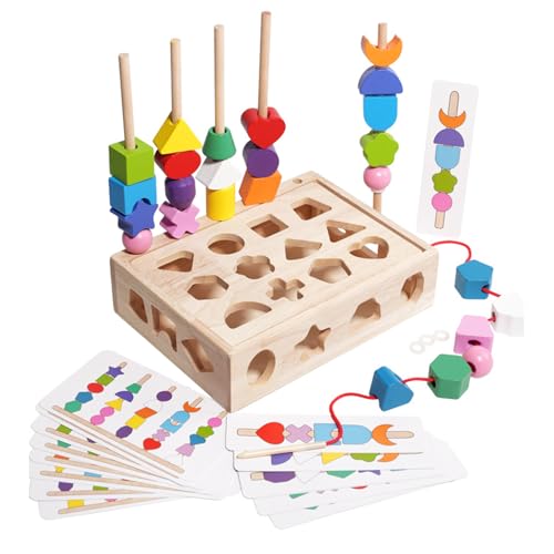 Kleinkind Formsortierer,Holz Vorschul Lernspielzeug Formenpuzzle Perlenauffädelung Sequenzspielzeug Feinmotorik Fähigkeiten Für Und Mädchen | Formenblock Reihenfolge Spiel Mit Perlen Für Mädchen Gebur Kleinkind Formsortierer,Holz Vorschul Lernspielzeug Formenpuzzle Perlenauffädelung Sequenzspielzeug Feinmotorik Fähigkeiten Für Und Mädchen | Formenblock Reihenfolge Spiel Mit Perlen Für Mädchen Gebur von Generisch