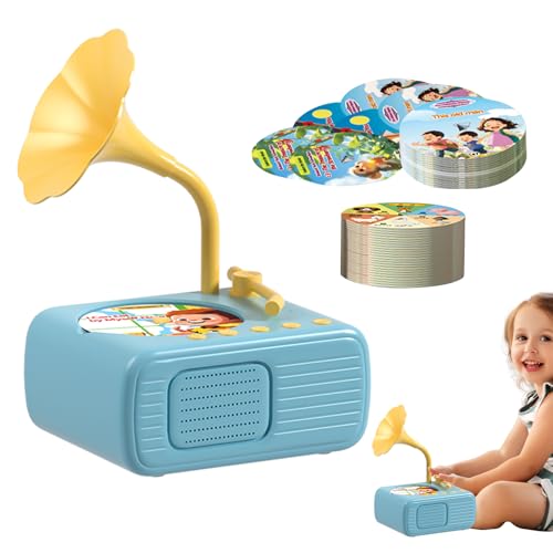 Kleinkind-Grammophon-Lernspielzeug, Kleinkind-Grammophon-Musikspielzeug,Kinder-Schallplatte mit 96 Karten | Kinder-Geschichten-und Musik-Player, interaktives Lernspielzeug für Mädchen, , Famili Kleinkind-Grammophon-Lernspielzeug, Kleinkind-Grammophon-Musikspielzeug,Kinder-Schallplatte mit 96 Karten | Kinder-Geschichten-und Musik-Player, interaktives Lernspielzeug für Mädchen, , Famili von Generisch