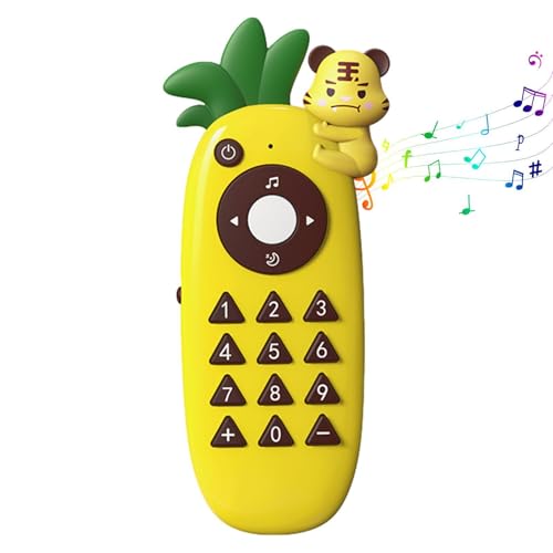 Kleinkind-Handyspielzeug,Kinderspielzeugtelefon,Cartoon-Ananas-Multifunktionsspielzeug-Fernbedienung mit Sound | Vorschul-Lernaktivitäten, vorgetäuschtes Telefonspielzeug, Kleinkind-Musikspielzeug für Kleinkind-Handyspielzeug,Kinderspielzeugtelefon,Cartoon-Ananas-Multifunktionsspielzeug-Fernbedienung mit Sound | Vorschul-Lernaktivitäten, vorgetäuschtes Telefonspielzeug, Kleinkind-Musikspielzeug für von Generisch