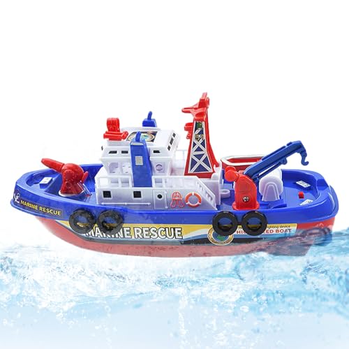 Kleinkindbootbad Spielzeug, Feuerboot Spielzeug,Elektrische Spielzeuge Fire Boat Games - Automatisches Wasserspray, und Musik, Batterie für Badewanne Badezimmerpool Beach betrieben Kleinkindbootbad Spielzeug, Feuerboot Spielzeug,Elektrische Spielzeuge Fire Boat Games - Automatisches Wasserspray, und Musik, Batterie für Badewanne Badezimmerpool Beach betrieben von Generisch