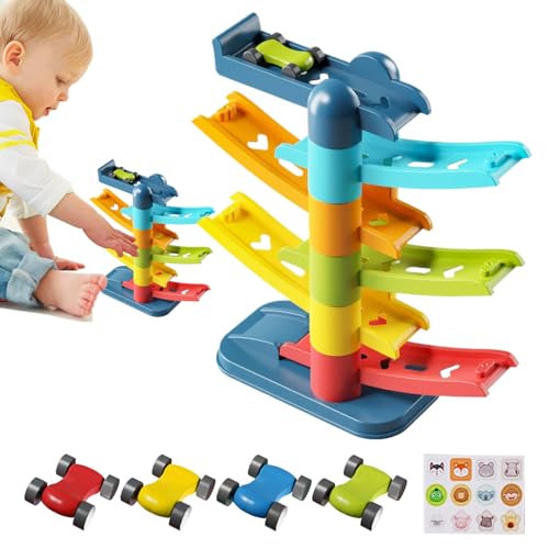 Kleinkinder Autorennbahn - Fahrzeug Spielset - Interaktives Rampenset Zur Förderung Motorischer Fähigkeiten Lernspielzeug Für Kinder Ab 3 Jahren Kleinkinder Autorennbahn - Fahrzeug Spielset - Interaktives Rampenset Zur Förderung Motorischer Fähigkeiten Lernspielzeug Für Kinder Ab 3 Jahren von Generisch