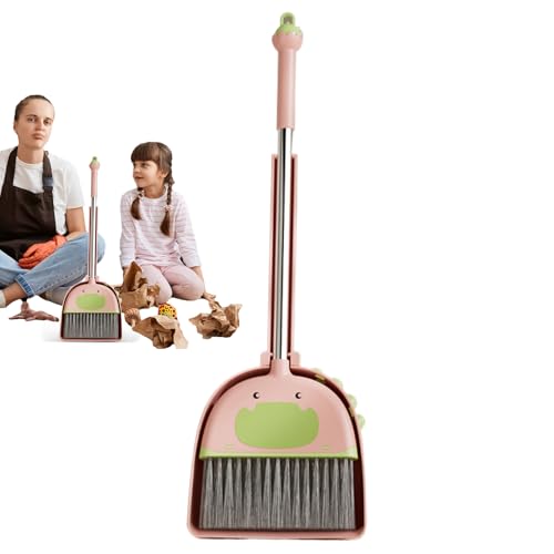 Kleinkinder Besen Und Reinigungsset, Besen Mit Kehrblech Kombi-Set Für Kinder, Spielerisches Lernen Und Aktivitäten Für Zuhause Und Kindergarten von Generisch