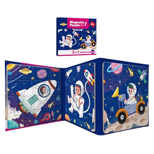 Kleinkindmagnet Jigsaw - Papier Tragbares -Magnetpuzzle, Kleinkindmagnet -Puzzles, Eltern -Kinder -Interaktions -Reisespielzeug -Aktivitäten Für 2-6 Jahre Alte Mädchen Kinder K von Generisch