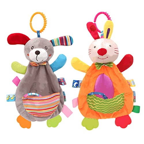 Kleinkindspielzeug Für Mädchen 2 STÜCK Baby Baby Hängende Weichen Plüsch Frühe Kinderwagen Auto Mit Für Kleinkinder Zählrahmen (Orange, One Size) von Generisch