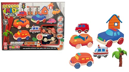 Knetset für Kinder mit Formen Autos mit Schale und Rädern Knetmasse Play Set Stadt Autos Kreatives Kit mit farbiger Knetmasse 168 g 16 Stück Formen Auto und Zubehör Knetset für Kinder mit Formen Autos mit Schale und Rädern Knetmasse Play Set Stadt Autos Kreatives Kit mit farbiger Knetmasse 168 g 16 Stück Formen Auto und Zubehör von Generisch