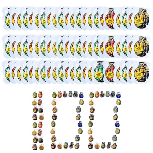 Knifflige Spielzeuge, lustige Gag-Spielzeuge,Simulation explosiver Spielzeuge - 100x lustige, explosive, knifflige Spielzeuge, Simulations-Sprengspielzeuge, automatisch explodierende Spielzeuge von Generisch