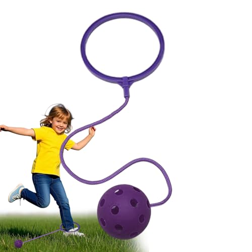 Knöchel Skip Ball - Weiches Gummi -Sportspielzeug | Einstellbares Überspringen des Spiels - langlebiger Plastikball mit elastischem Seil | GA -Fitness überspringen - Spiele im Freien springen von Generisch