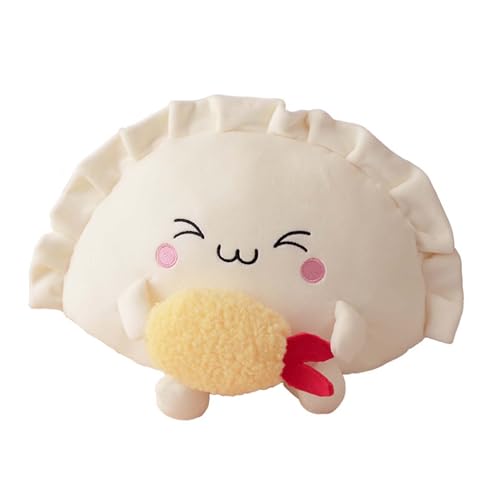 Knödel Kissen Gefüllte Lebensmittel Spielzeug Cartoon Nette Knödel Kissen Spielzeug Ei Knödel Geburtstagsspecial Plüsch (B, One Size) von Generisch