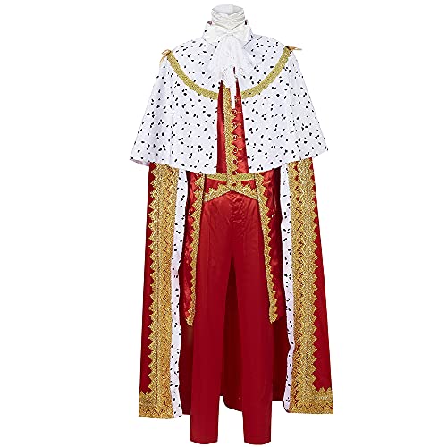 König George Angelica Schuyler Cosplay Kostüm Umhang Robe Mittelalter Erwachsene Herren Outfits Musical Halloween Party König George Angelica Schuyler Cosplay Kostüm Umhang Robe Mittelalter Erwachsene Herren Outfits Musical Halloween Party von Generisch