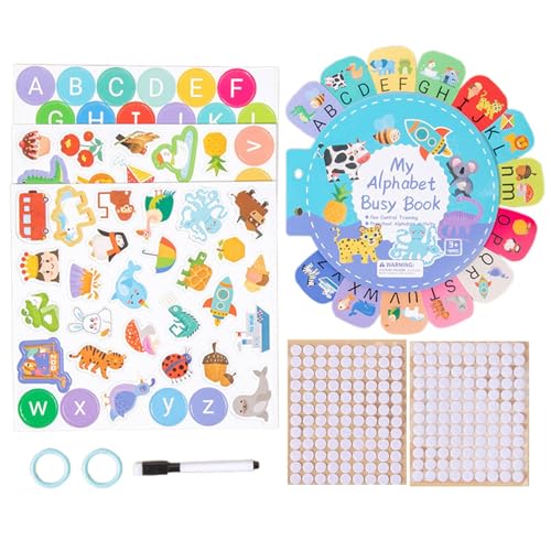 Kognitive Lernkarten für Kleinkinder, Lernkarten mit Wörtern - Bunte Karten mit 26 Buchstaben, kognitive, doppelseitig bedruckte Karteikarten - Lernspielzeug für Kleinkinder, Kartenspiel, pädagogische von Generisch