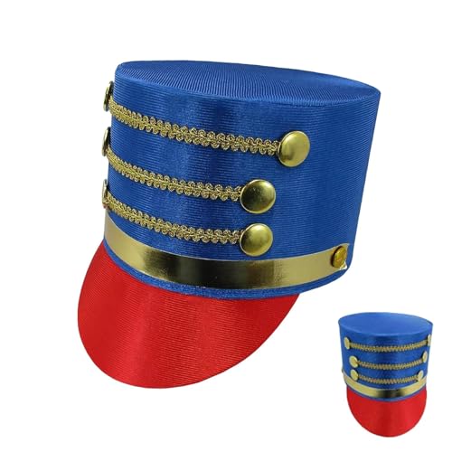 Kompakter Nussknacker-Hut – Erwachsener Nussknacker-Hut | Marschband Hut Soldatenband Major Cosplay Zubehör Hut Einzigartige Festival Kostüm Nussknacker Hut Cosplay Spielzeug für Auftritt Cosplay von Generisch