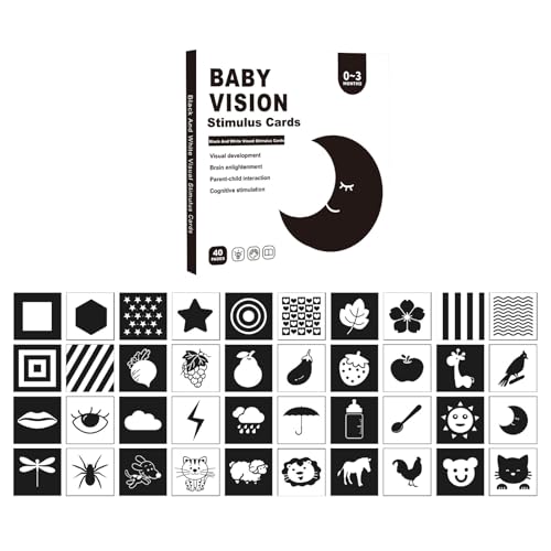 Kontrastbuch Baby Sensory Toys Karten 0-3-6 Monate Schwarz Weiß Gehirnentwicklung Visuelle Stimulation Soft Stoffbuch mit Spiegeln 40 Seiten 5.5''x5.5'' Pädagogisches Baby Geschenk Kontrastbuch Baby Sensory Toys Karten 0-3-6 Monate Schwarz Weiß Gehirnentwicklung Visuelle Stimulation Soft Stoffbuch mit Spiegeln 40 Seiten 5.5''x5.5'' Pädagogisches Baby Geschenk von Generisch