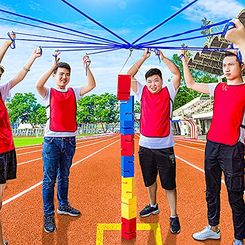 Kooperatives Bauturm-Spiel für Kinder, verbessert Teamwork & Lernen, perfekt für Geburtstagsfeiern & Feldtage, inklusive Tragetasche, 10 Stück Kooperatives Bauturm-Spiel für Kinder, verbessert Teamwork & Lernen, perfekt für Geburtstagsfeiern & Feldtage, inklusive Tragetasche, 10 Stück von Generisch