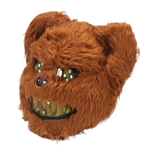 Kopf Bär Cosplay Kostüm, Plüschhase Kopfbedeckung - Kinderkostüm Hasen-Gesichtsbedeckung mit blutigem Mund | Elastische gruselige Gesichtsbedeckung, verstellbares Cosplay-Kostüm für Rollenspiele, Hall Kopf Bär Cosplay Kostüm, Plüschhase Kopfbedeckung - Kinderkostüm Hasen-Gesichtsbedeckung mit blutigem Mund | Elastische gruselige Gesichtsbedeckung, verstellbares Cosplay-Kostüm für Rollenspiele, Hall von Generisch