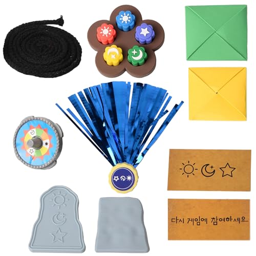 Koreanisch Gong GI, Gong Gi Stones,6 Teile Koreanisch traditionelles Spielset - Traditionelle Jebichagi Training Spielzeug Jack Hand Eye Coordination Kieselset für Reisen und Rollenspiele von Generisch