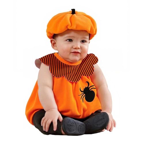 Kostüm Einteiler Jumpsuits Set Baby Halloween Kostüm - Baby Pumpkin Body Overall Pumpkin Top und gestreifte Hose Halloween-Kostüm Mädchen Jungen Faschingskostüm Strampler Set Kostüm Einteiler Jumpsuits Set Baby Halloween Kostüm - Baby Pumpkin Body Overall Pumpkin Top und gestreifte Hose Halloween-Kostüm Mädchen Jungen Faschingskostüm Strampler Set von Generisch