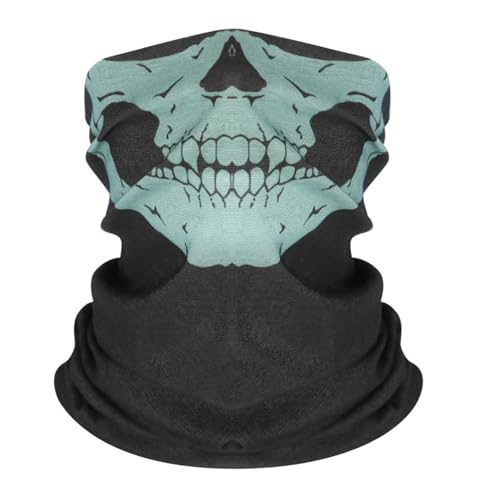 Kostüm Jumpsuit Lässig Druck Outdoor Winddicht Motorrad Reiten CQB Sport Gesicht Schmuck Lätzchen Stirnband Kostüm Jumpsuit (Green, One Size) von Generisch