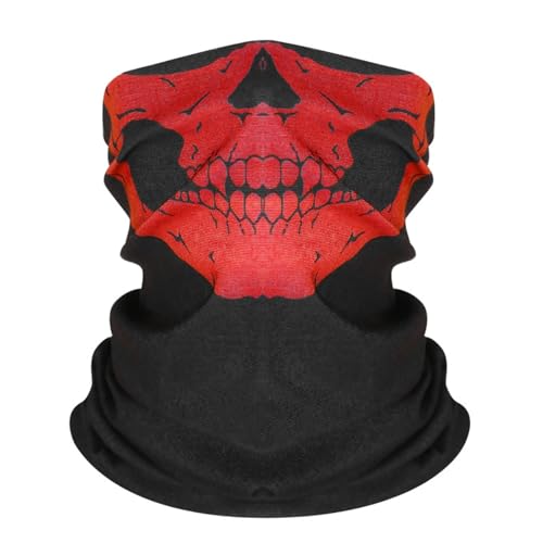 Kostüm Jumpsuit Lässig Druck Outdoor Winddicht Motorrad Reiten CQB Sport Gesicht Schmuck Lätzchen Stirnband Kostüm Jumpsuit (RD1, One Size) von Generisch