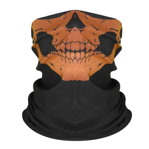 Kostüm Jumpsuit Lässig Druck Outdoor Winddicht Motorrad Reiten CQB Sport Gesicht Schmuck Lätzchen Stirnband Kostüm Jumpsuit (Yellow, One Size) von Generisch