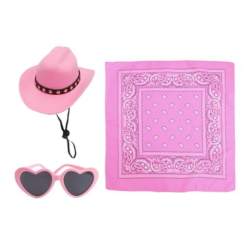 Kostüm -Set für Gängelskulpturen, Gänse Skulptur Kostüm Set | Gänsestatue -Kostüm Set | Fashion Small Animal Outfit Kit enthält Hutschal und Brille für Frühling im Freien im Freien im Freien von Generisch