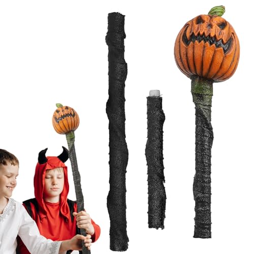 Kostümstangen & Taktstöcke - Hexenzubehör für Halloween - Stabiles Design Stöcke im Halloween-Stil - Tragbares Hexenstab Kostüm Zubehör für Mottopartys Kostümstangen & Taktstöcke - Hexenzubehör für Halloween - Stabiles Design Stöcke im Halloween-Stil - Tragbares Hexenstab Kostüm Zubehör für Mottopartys von Generisch