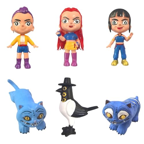 𝐊𝐩𝐨𝐩 𝐃𝐞𝐦𝐨𝐧 𝐇𝐮𝐧𝐭𝐞𝐫𝐬 Figure Rumi Mira Zoey Tiger Birds Spielzeugfiguren HUNTR/X Puppen Figur Kpop Merchandise Geschenke für Cartoon Fan 6PCS A03 von Generisch