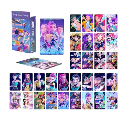 𝐊𝐩𝐨𝐩 𝐃𝐞𝐦𝐨𝐧 𝐇𝐮𝐧𝐭𝐞𝐫𝐬 Lomo Cards Kpop Karten Fotokarten Saja Boys Huntrix K-pop Rumi Mira Zoey Jinun Fotokartenset Geburtstagsgeschenk für Fans 30PCS A01 von Generisch