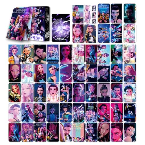 𝗞pop 𝗗emon 𝗛unters Lomo Cards Kpop Karten Fotokarten Saja Boys Huntrix K-pop Rumi Mira Zoey Jinun Fotokartenset Geburtstagsgeschenk für Fans A02 60pcs Cards+32pcs Stickers von Generisch