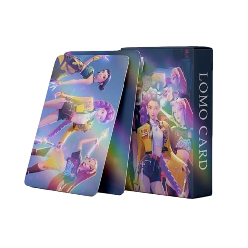 𝗞pop 𝗗emon 𝗛unters Lomo Cards Kpop Karten Fotokarten Saja Boys Huntrix K-pop Rumi Mira Zoey Jinun Fotokartenset Geburtstagsgeschenk für Fans A08 55pcs Cards von Generisch