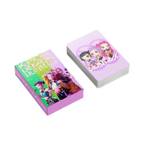𝗞pop 𝗗emon 𝗛unters Lomo Cards Kpop Karten Fotokarten Saja Boys Huntrix K-pop Rumi Mira Zoey Jinun Fotokartenset Geburtstagsgeschenk für Fans A11 55pcs Cards von Generisch