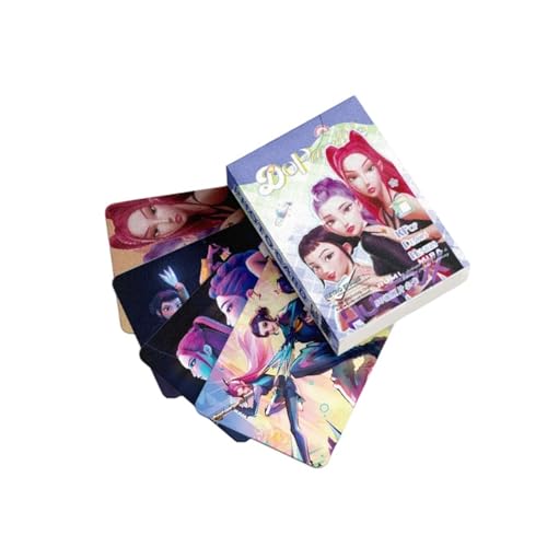𝗞pop 𝗗emon 𝗛unters Lomo Cards Kpop Karten Fotokarten Saja Boys Huntrix K-pop Rumi Mira Zoey Jinun Fotokartenset Geburtstagsgeschenk für Fans A12 55pcs Cards von Generisch