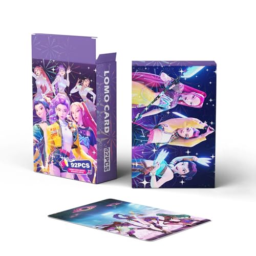 𝗞pop 𝗗emon 𝗛unters Lomo Cards Kpop Karten Fotokarten Saja Boys Huntrix K-pop Rumi Mira Zoey Jinun Fotokartenset Geburtstagsgeschenk für Fans A13 60pcs Cards+32pcs Stickers von Generisch