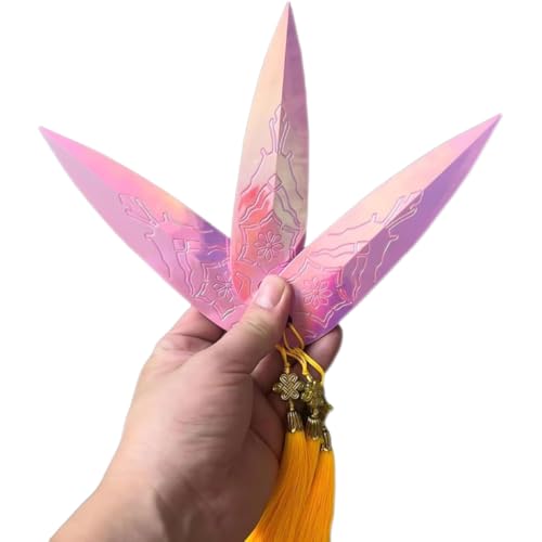 Kpops Hunter Game Dart Kostüm Merchandise 3/6 Stück 3D-gedruckte Requisiten Cosplay Kostüm Zubehör Gedenkspielzeug Sammlerstück Spielzeug (Rosa, 6 Stück) von Generisch