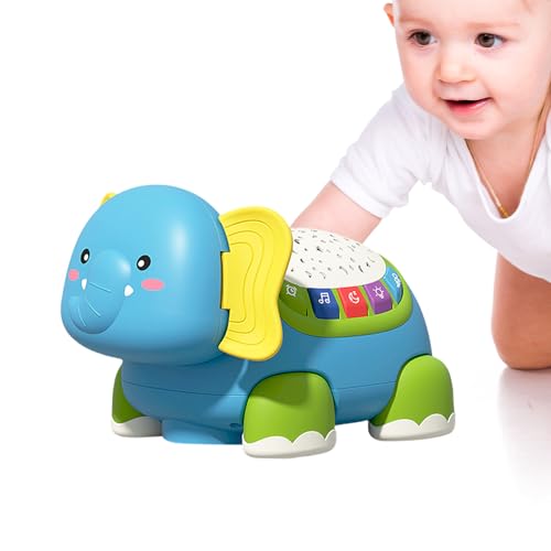 Krabbelspielzeug | Elefanten-Motiv Musikspielzeug Mit Tiergeräuschen - Interaktives Sinnesförderndes Lernspielzeug Für Kinder Entwicklung Motorik Kindergartenzimmer von Generisch
