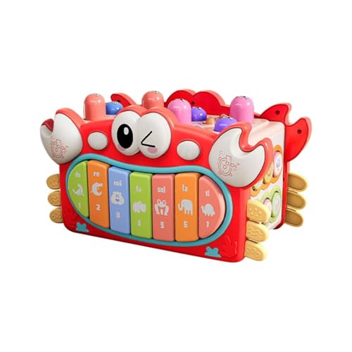 Krabben Musikspielzeug Baby Spielzeug 6 Monate,Krabbe Hexahedron Multi-Funktions Gopher Angeln Lichter Musik Klavier Kinder pädagogisches Spielzeug,musikinstrumente für Kinder ab 1 Jahr (Heißes Rosa) Krabben Musikspielzeug Baby Spielzeug 6 Monate,Krabbe Hexahedron Multi-Funktions Gopher Angeln Lichter Musik Klavier Kinder pädagogisches Spielzeug,musikinstrumente für Kinder ab 1 Jahr (Heißes Rosa) von Generisch