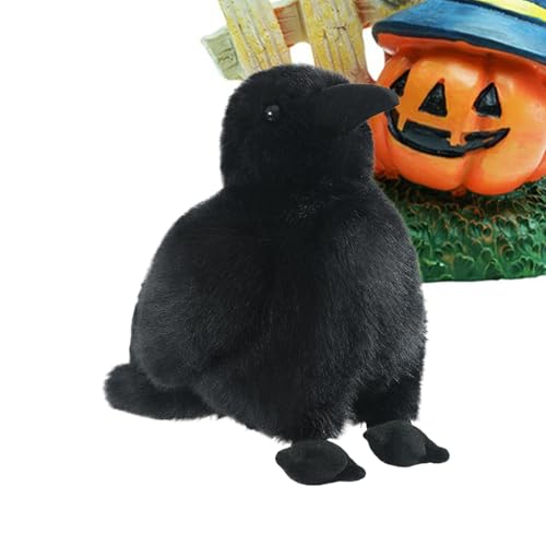 Krähen Kuscheltier - 15 cm Tierisches Wurfkissen Deko - Gothic weiches Kuscheltier für Kinder ab 3 Jahren Wohndekor für Tisch Auto Kinderzimmer Wohnzimmer Halloween Party Krähen Kuscheltier - 15 cm Tierisches Wurfkissen Deko - Gothic weiches Kuscheltier für Kinder ab 3 Jahren Wohndekor für Tisch Auto Kinderzimmer Wohnzimmer Halloween Party von Generisch