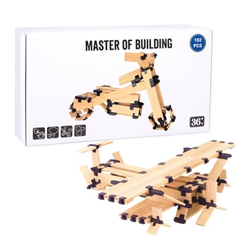Kreative Bauspiele, Holzbausteine | Bildungskreative Bausteine | Kinder sensorisches Spielzeug, tragbares Stapelspiel für Kindergarten nach Hause Kreative Bauspiele, Holzbausteine | Bildungskreative Bausteine | Kinder sensorisches Spielzeug, tragbares Stapelspiel für Kindergarten nach Hause von Generisch