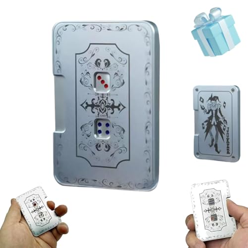 Kreativer Mechanischer Würfel Spinner, 3D Automatisches Würfelspiel Zappelspielzeug, Stressabbau-Würfel aus Aluminiumlegierung Spielzeug, Drücken Transformation Dices Games Sensory Toys (1Stück) von Generisch