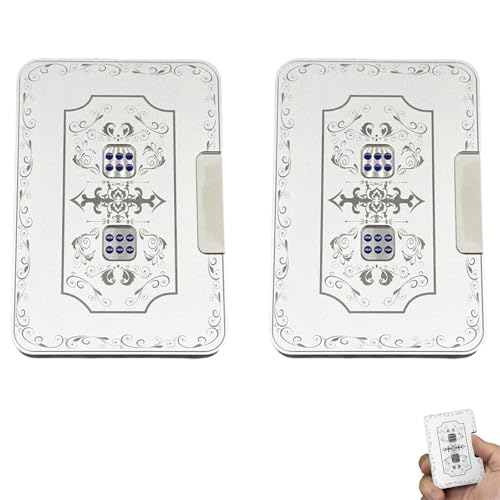Kreativer mechanischer Würfel,3D mechanischer Würfel Zappelspielzeug, Aluminiumlegierung Stressabbau Spinner, tragbares Stress Spielzeug für Angstabbau, Partyspiele, Interaktiv und Spaß (2pcs) von Generisch