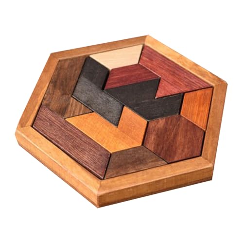Kreatives Tangram Hexagon | Fördert Logisches Denken Und Räumliche Vorstellungskraft | Geschicklichkeitsspiel Aus Hochwertigem Holz Tragbares Familien-Puzzle-Spiel Kreatives Tangram Hexagon | Fördert Logisches Denken Und Räumliche Vorstellungskraft | Geschicklichkeitsspiel Aus Hochwertigem Holz Tragbares Familien-Puzzle-Spiel von Generisch