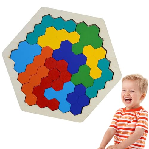 Kreatives Tangram Hexagon | Fördert Logisches Denken Und Räumliche Vorstellungskraft | Geschicklichkeitsspiel Aus Hochwertigem Holz Tragbares Familien-Puzzle-Spiel Kreatives Tangram Hexagon | Fördert Logisches Denken Und Räumliche Vorstellungskraft | Geschicklichkeitsspiel Aus Hochwertigem Holz Tragbares Familien-Puzzle-Spiel von Generisch