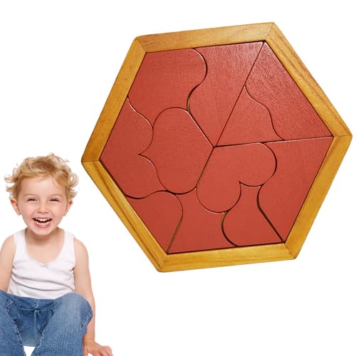 Kreatives Tangram Hexagon | Fördert Logisches Denken Und Räumliche Vorstellungskraft | Geschicklichkeitsspiel Aus Hochwertigem Holz Tragbares Familien-Puzzle-Spiel Kreatives Tangram Hexagon | Fördert Logisches Denken Und Räumliche Vorstellungskraft | Geschicklichkeitsspiel Aus Hochwertigem Holz Tragbares Familien-Puzzle-Spiel von Generisch