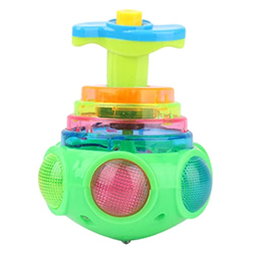 Kreisel-Spielzeug – LED-leuchtendes Musik-Gyroskop-Spielzeug | Kreisel dreht blinkende Spielzeuge | Gyroskop-Kreisel für Kindergartenspielzeug, Partygeschenke und Geschenke von Generisch