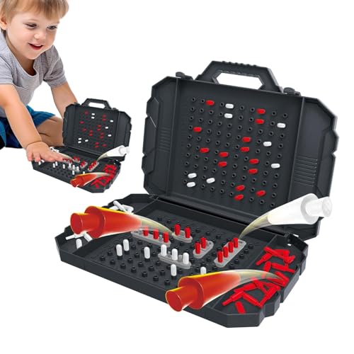 Kriegsschiff-Brettspiel, Kriegsschiff-Spiel für Kinder | Familienbrettspiele Lernkampf-Strategiespiel,Strategie-Brettspiele Tragbare Klassische Brettspiele für Familientreffen von Generisch